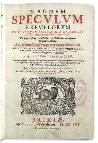 EXEMPLA.  Magnum speculum exemplorum.  1604